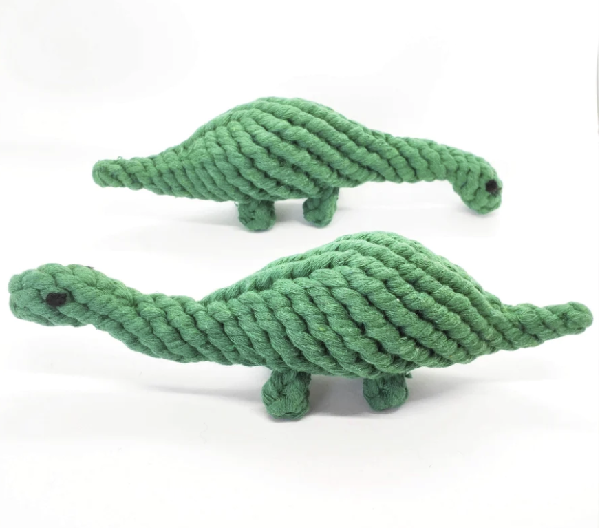 Cat & Dog Dental Cleaning Rope Toy - Dinosaur🦕