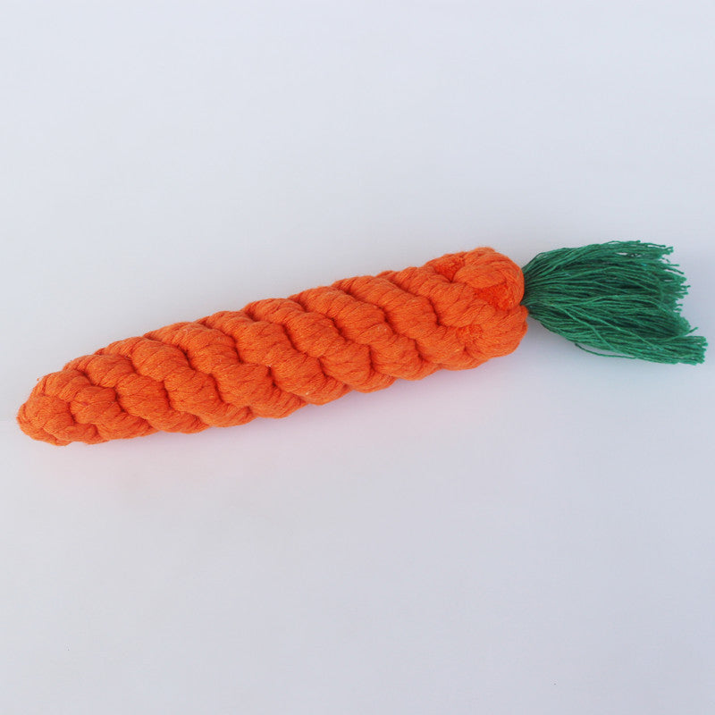 Cat & Dog Dental Cleaning Rope Toy - Carrot🥕 Best Seller!