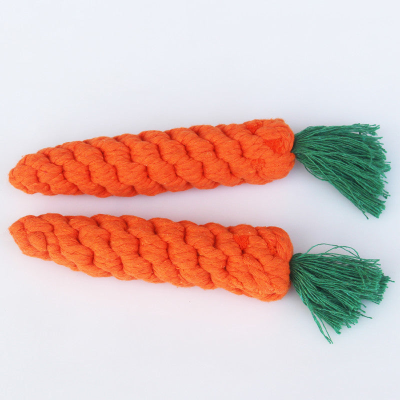 Cat & Dog Dental Cleaning Rope Toy - Carrot🥕 Best Seller!