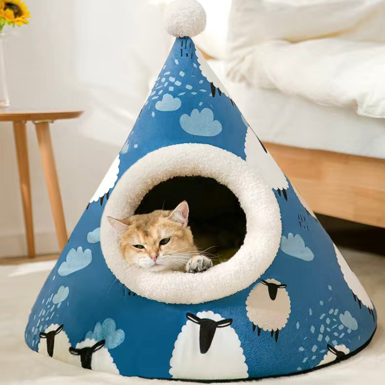 Cat and Dog Bed - Cone Shape🐑