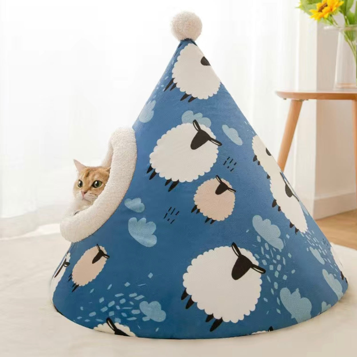 Cat and Dog Bed - Cone Shape🐑